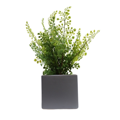 Lot de 4 pots végétalisés - Pots Gris #Artificiel