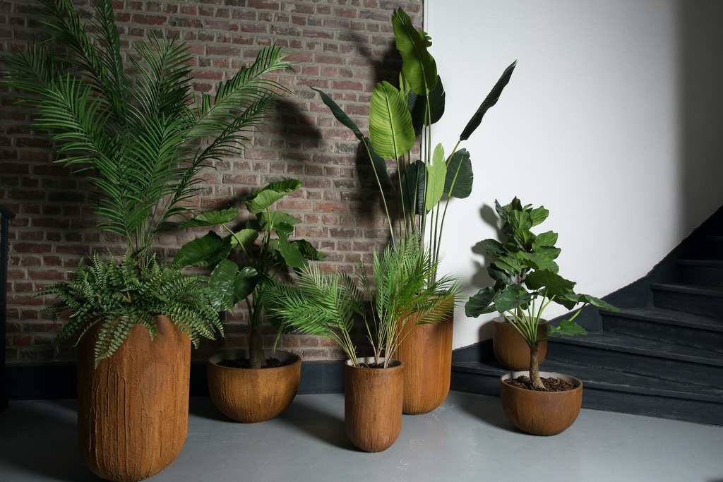 Le Palm 110 cm - Pot Tressé #Artificiel