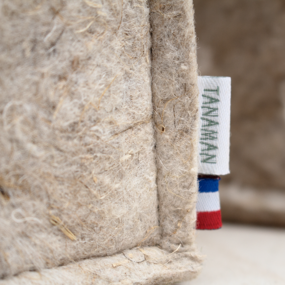 Zoom Pots Beige en Tissu #Artificiel