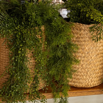 La Tombante Jasmin - Pot Tressé #Artificiel