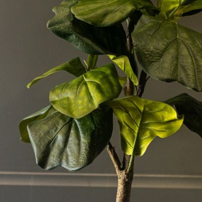 Le Lyrata - Pot Rond Noir #Artificiel
