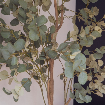 L'Eucalyptus - Pot Ovale Noir #Artificiel