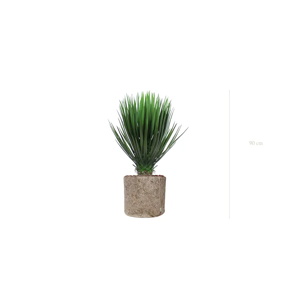 Le Yucca - Pot Tissu Beige #Artificiel