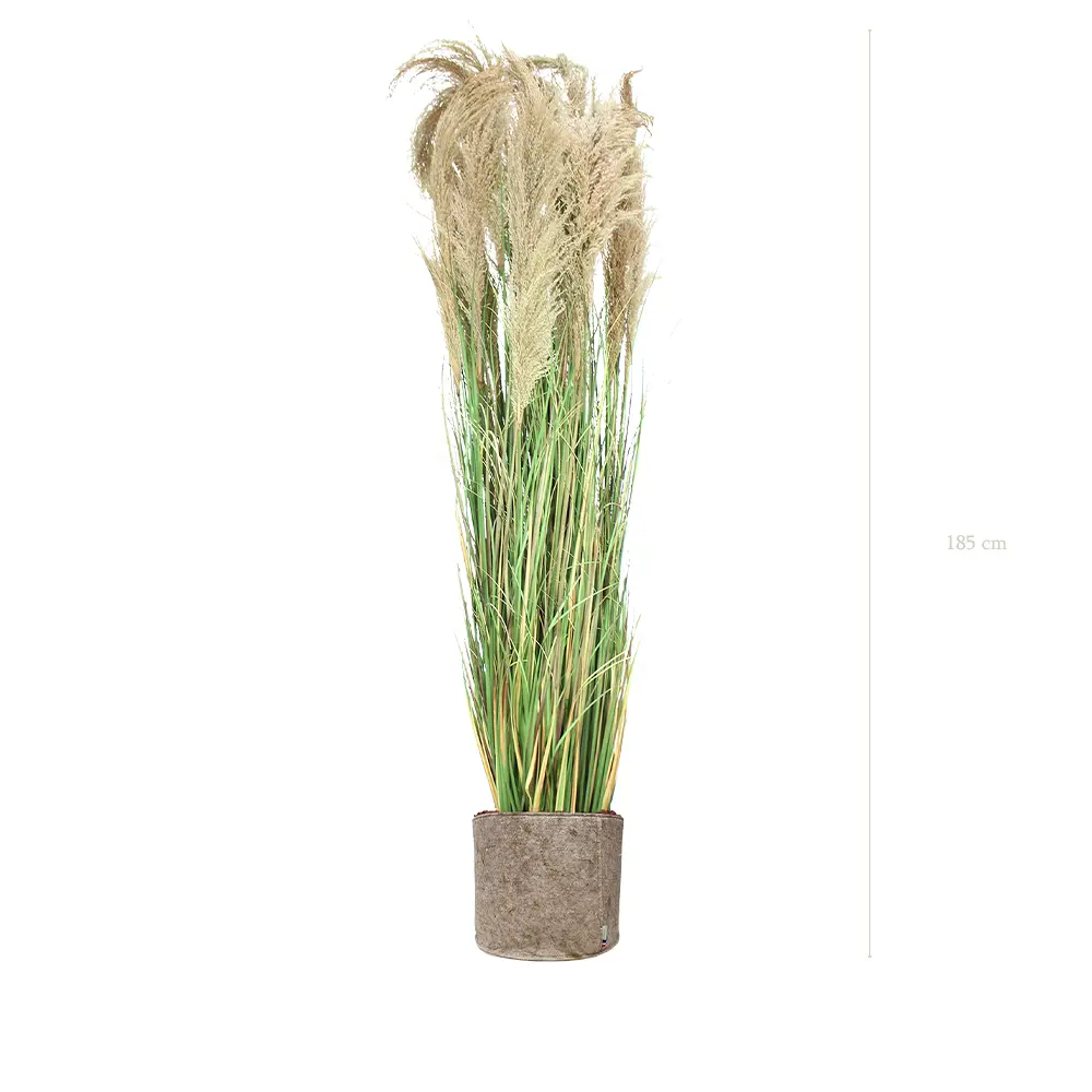 The Large Pampa – Beige Fabric Pot #Artificial