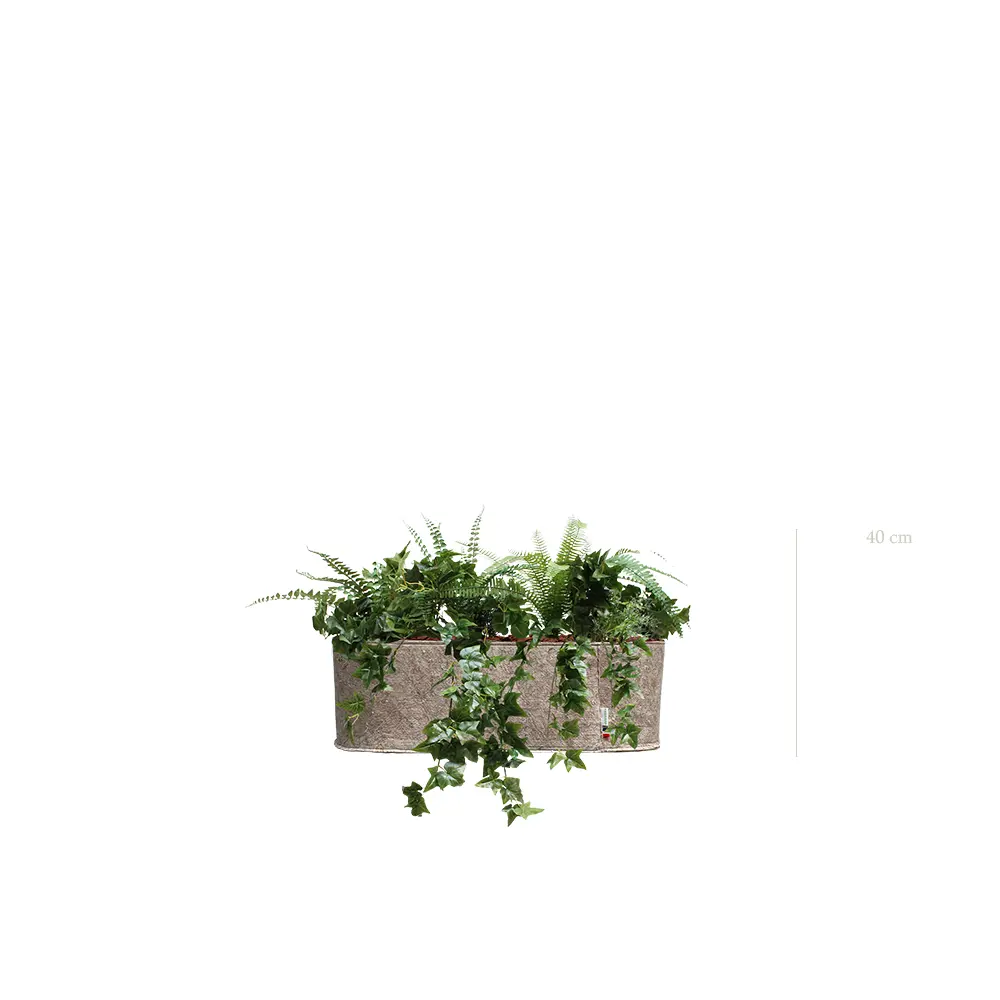 Planter Quito Lierres – Beige Fabric Planter Box #Artificial