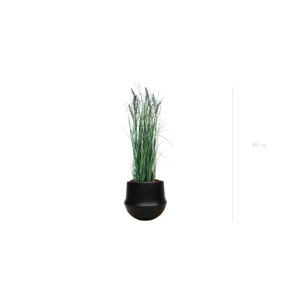The Lavande – Black Round Pot #Artificial
