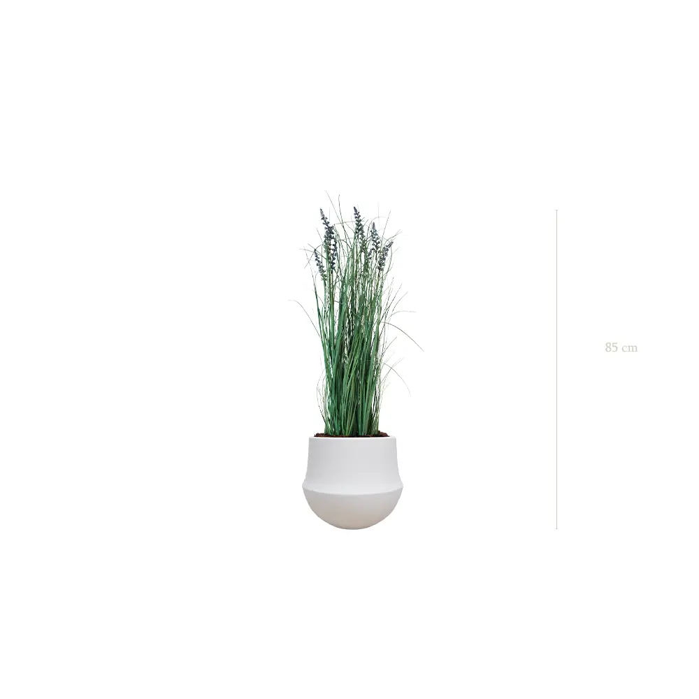 The Lavande – White Round Pot #Artificial