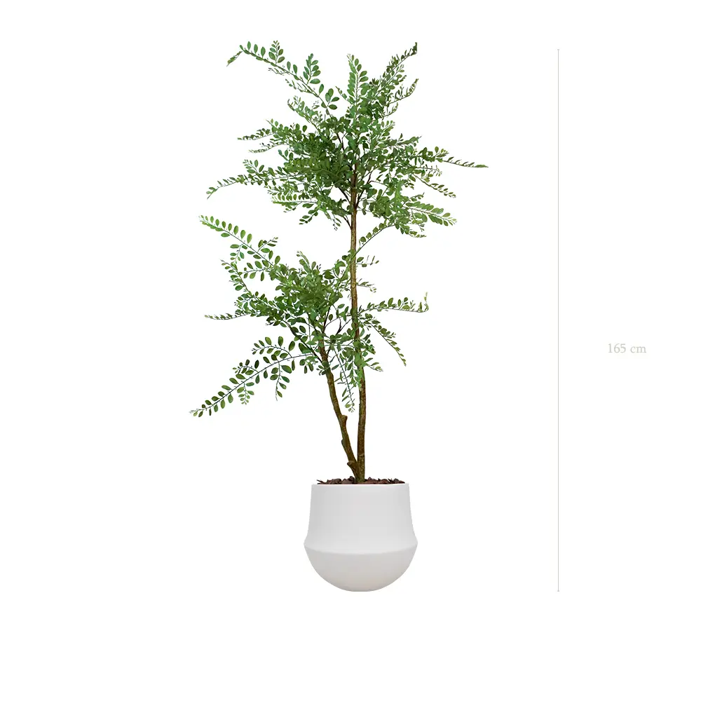 The Sophora – White Round Pot #Artificial