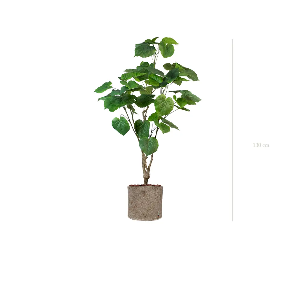 Der Ficus Umbellata - Beiger Stofftopf #Künstlich
