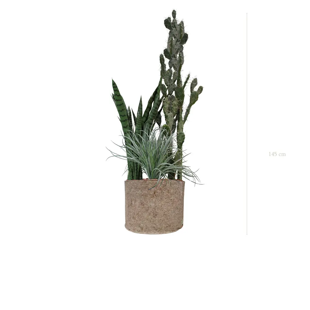 La Paros - Pot Tissu Beige #Artificiel