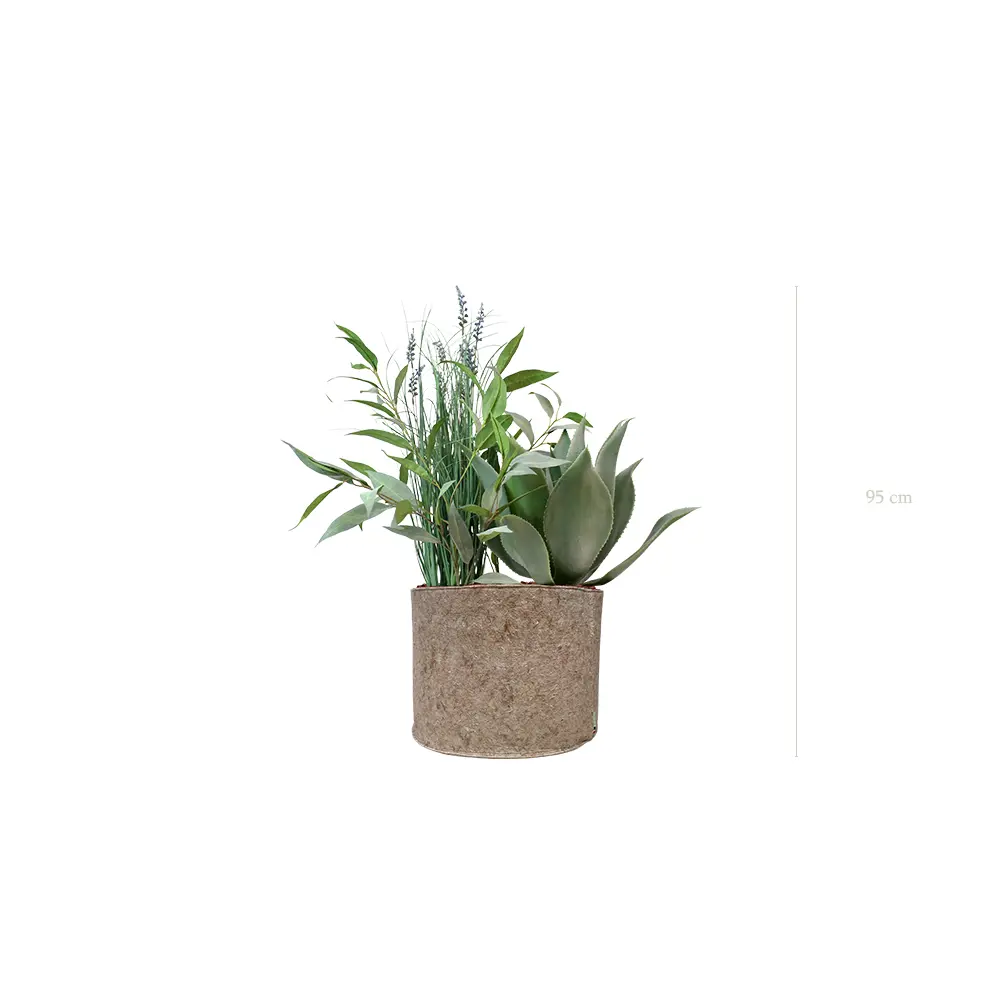 The Lavandou – Beige Fabric Pot #Artificial