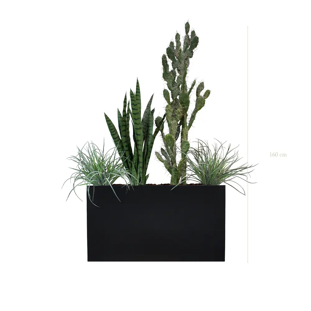 Paros Divider (Small) – Black Planter Box #Artificial
