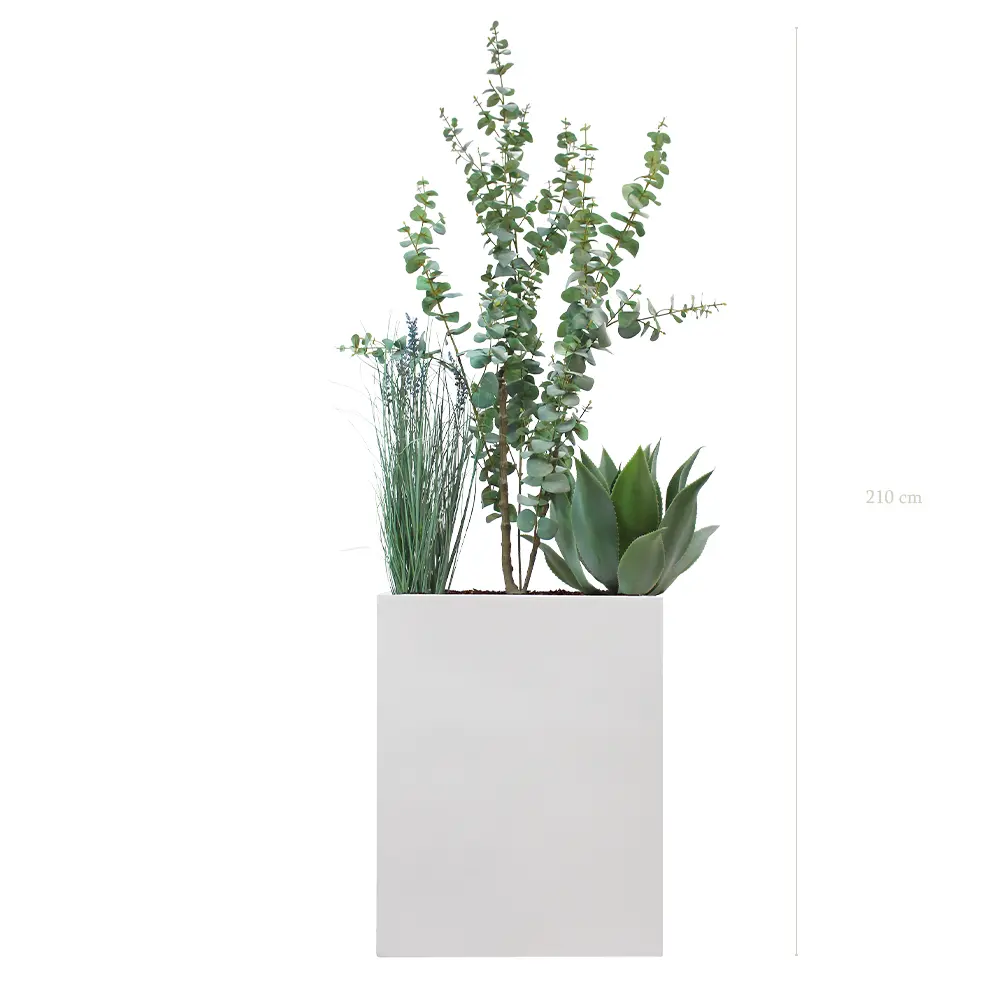 Fréjus Divider (Medium) – White Planter Box #Artificial