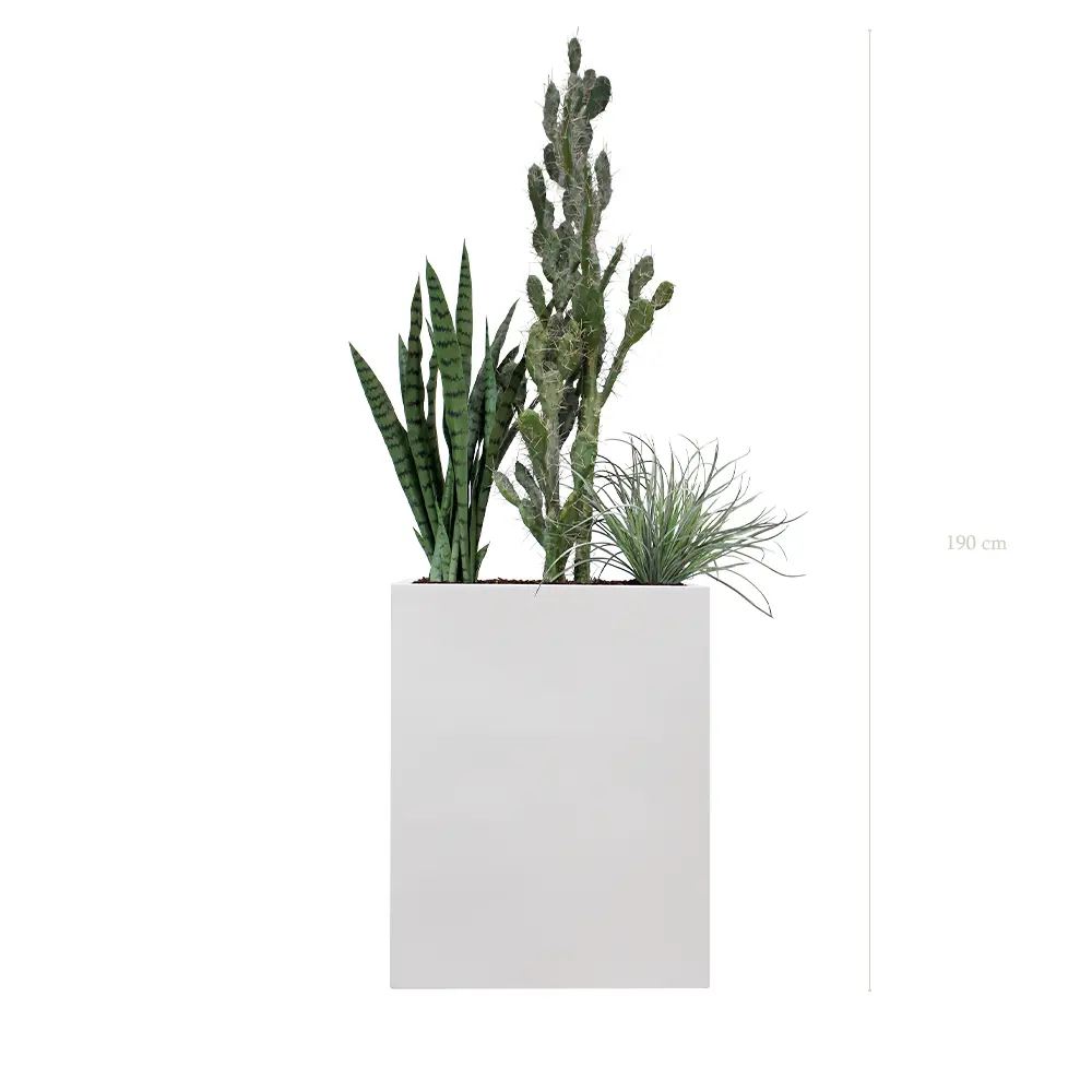 Paros Divider (Medium) – White Planter Box #Artificial