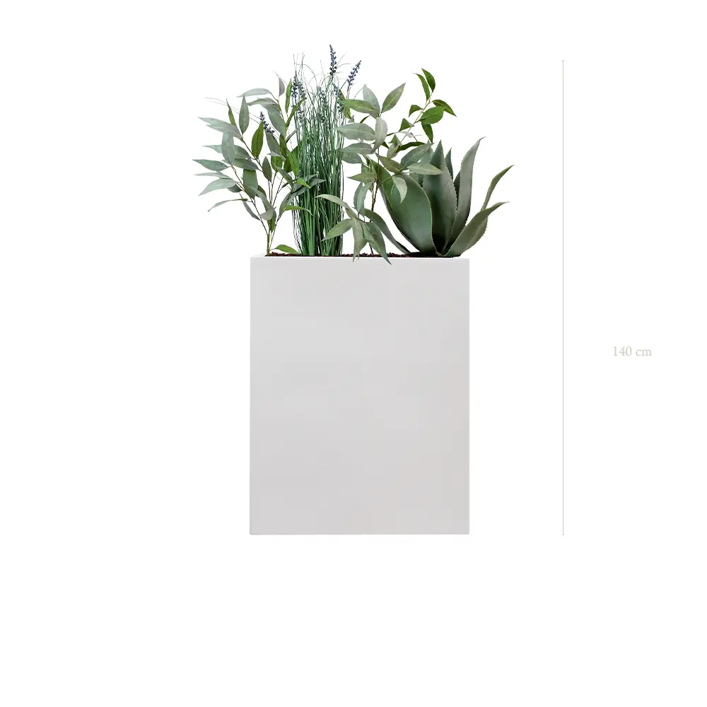Lavandou Divider (Medium) – White Planter Box #Artificial