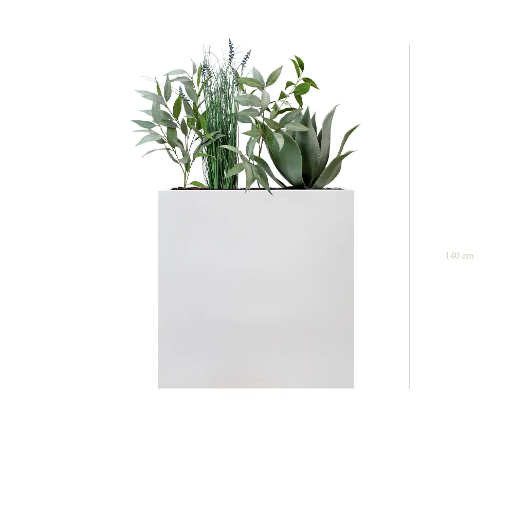 Lavandou Divider (Large) – White Planter Box #Artificial