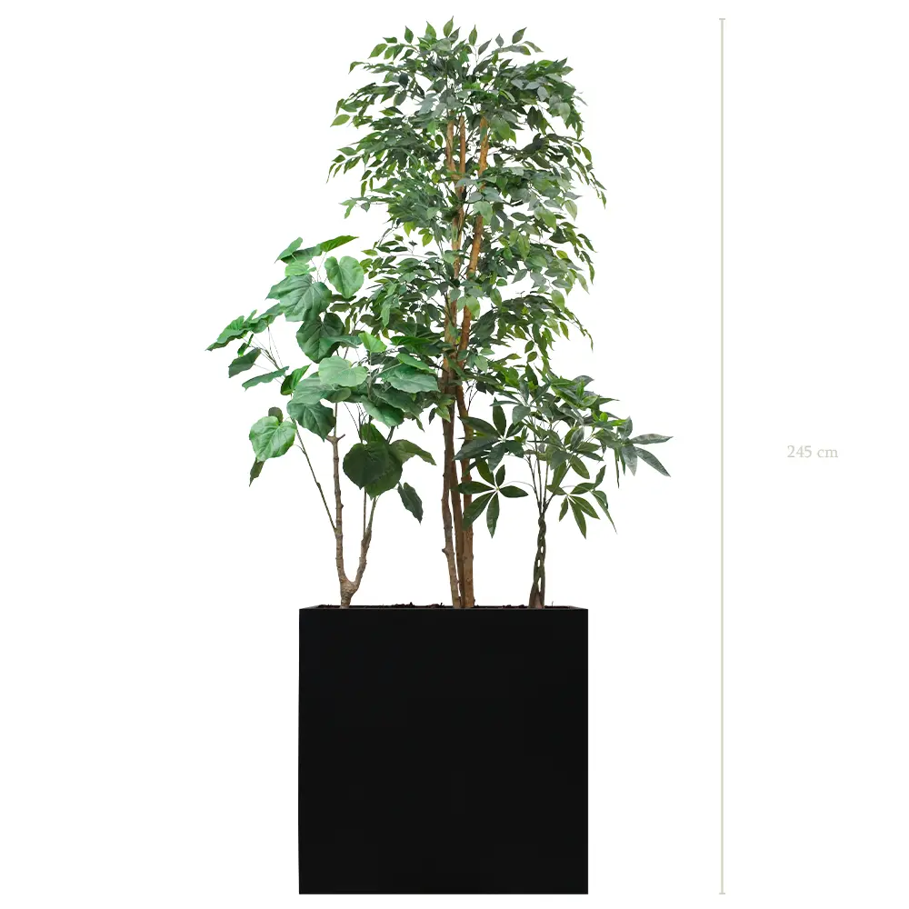 Skye Divider (Large) – Black Planter Box #Semi-Natural