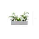 Amazonie Pflanzgefäß 70 cm – Weißer Pflanzkasten #künstlich