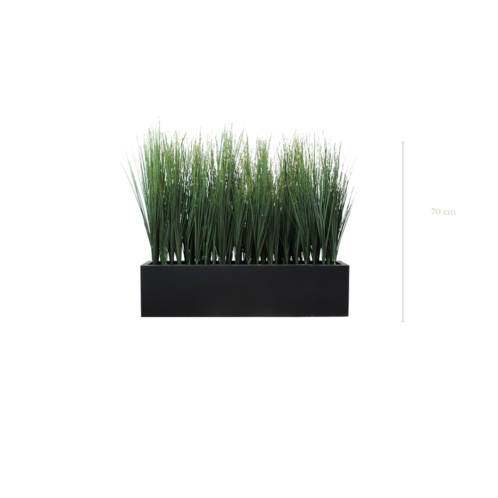 Jardinière Pilat 70 cm - Bac Noir - Artificiel