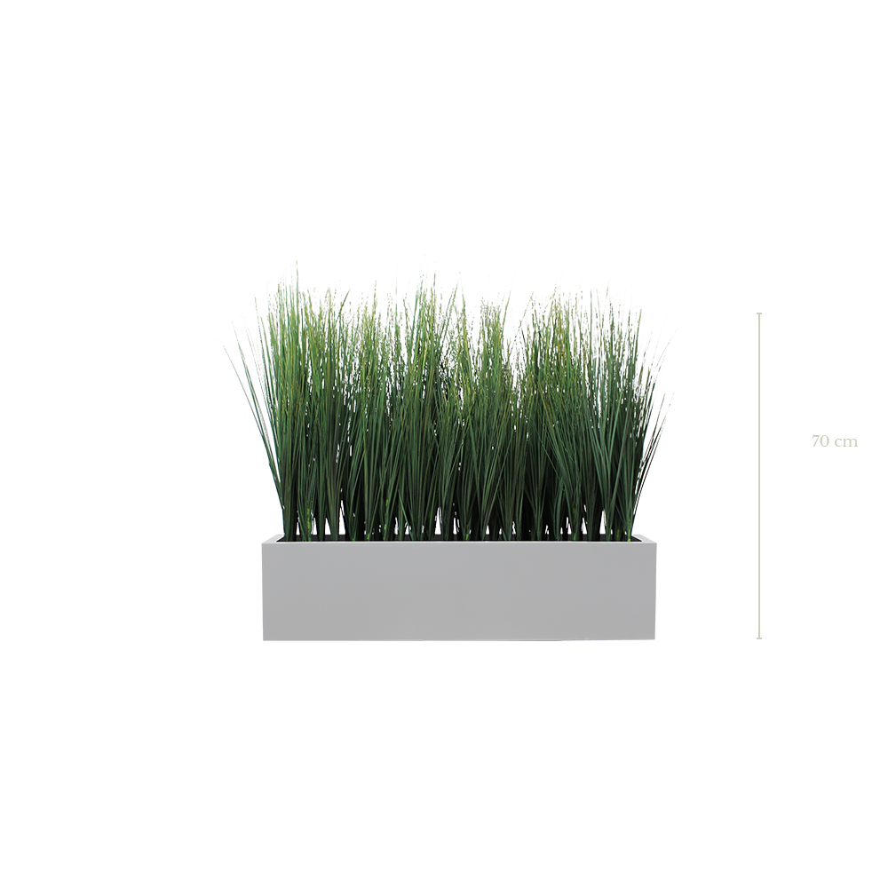Jardinière Pilat 70 cm - Bac Blanc #Artificielle