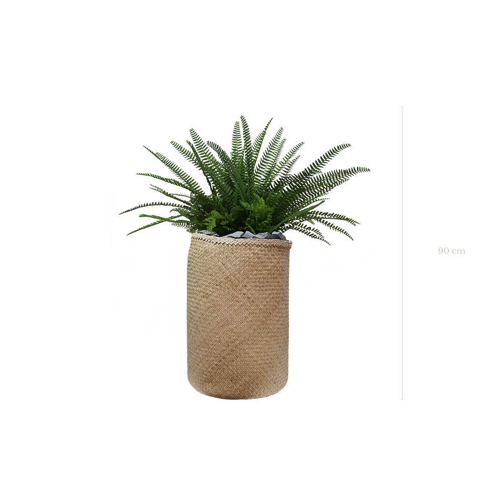 Der Farn 105 cm – Naturgeflecht-Topf #künstlich