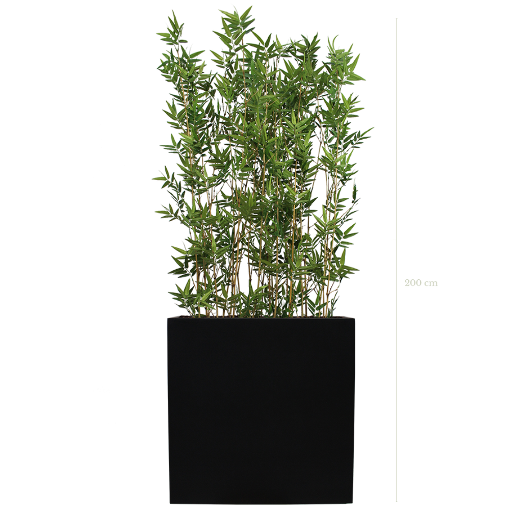Séparateur L. Bambous 200 cm - Bac Noir #Semi-naturel