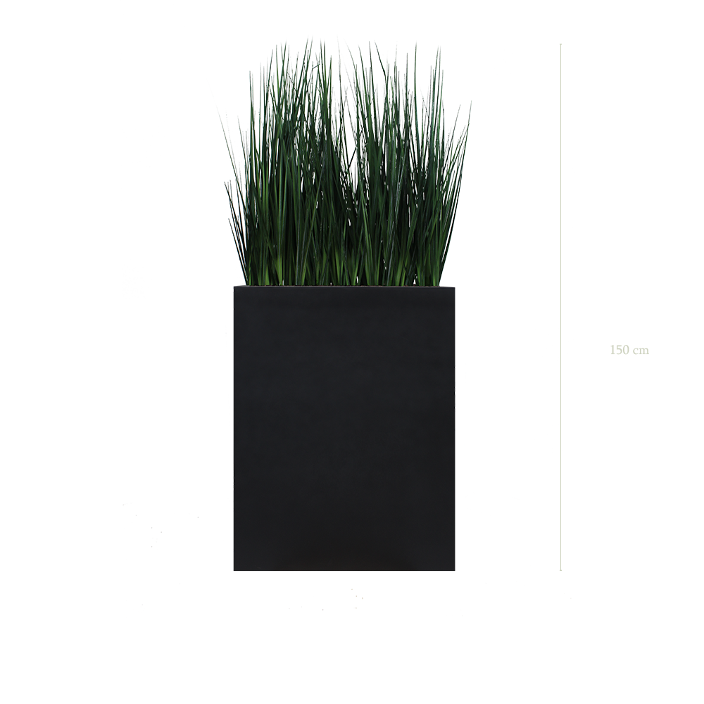 Séparateur M. Graminées Zen 150 cm - Bac Noir #Artificiel
