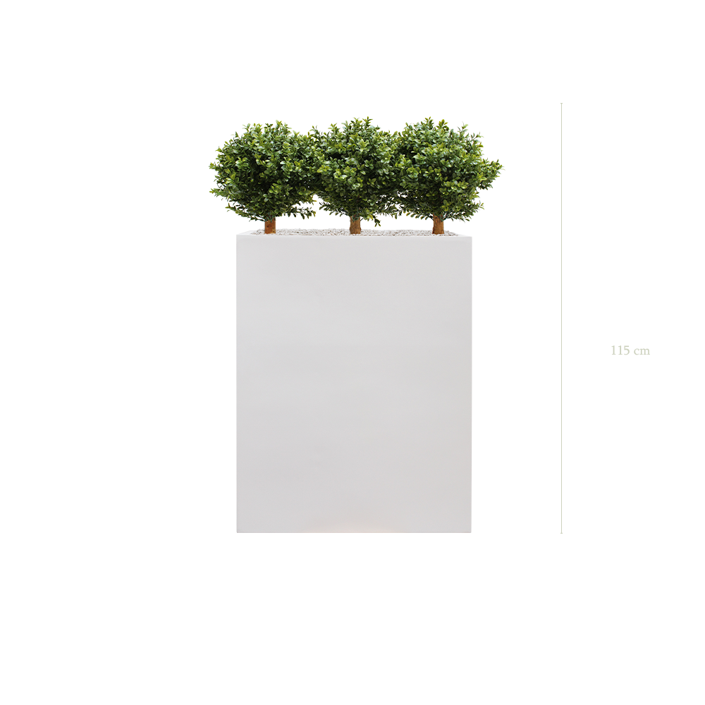 The Small Boxwood M. White Divider #Artificial #Outdoor