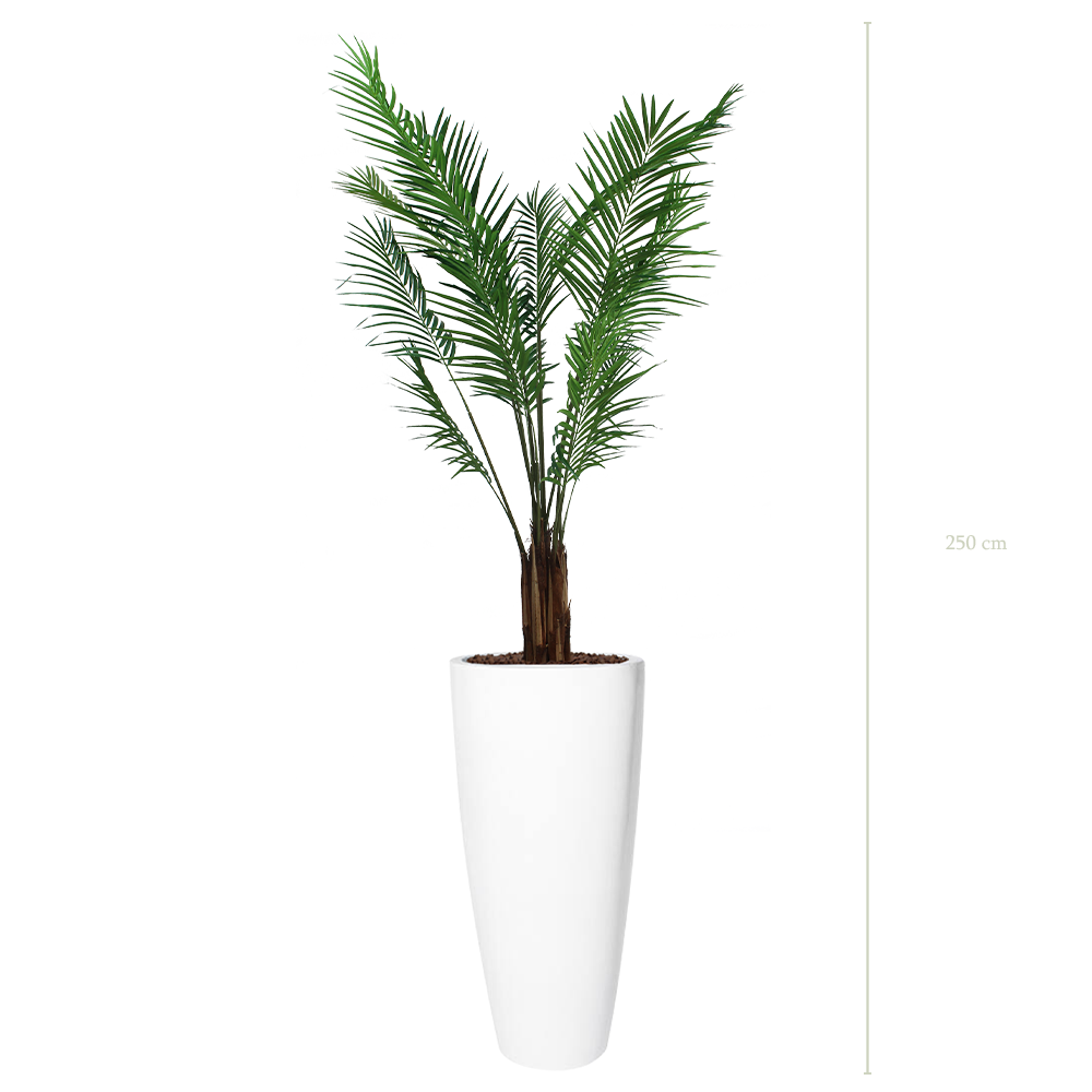 L'Areca - Pot Haut Blanc #Artificiel