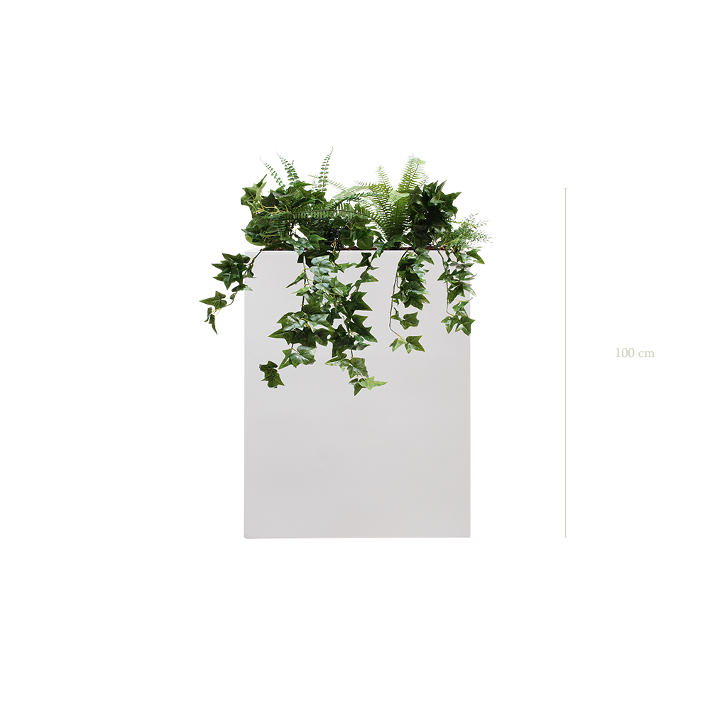Quito Lierres Divider (Medium) – White Planter Box #Artificial