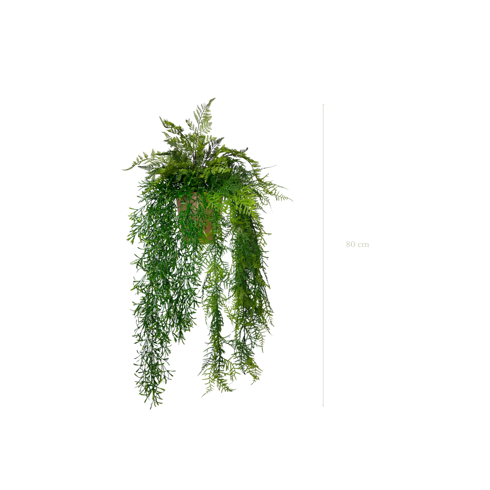 La Tombante Tropicale - Pot Terre Cuite #Artificiel