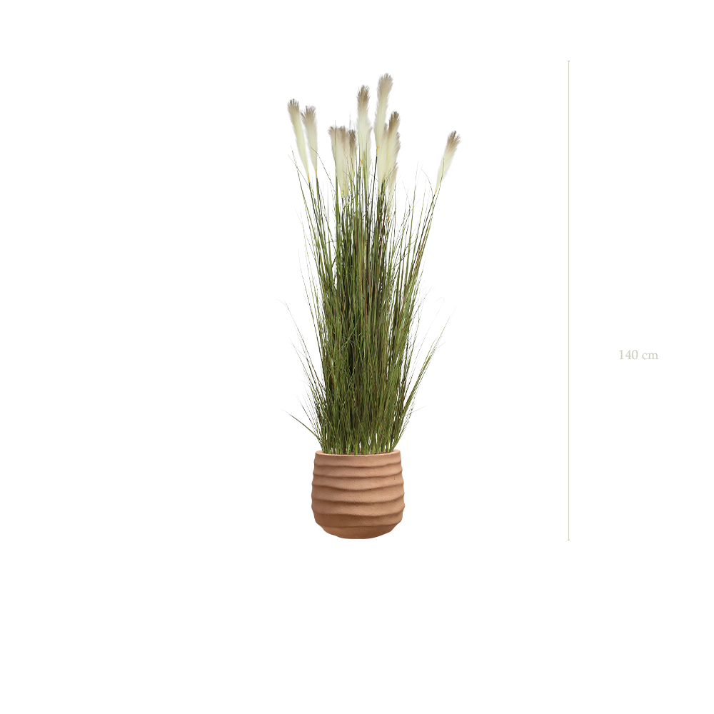 The Pampa in a terracotta pot #Artificial