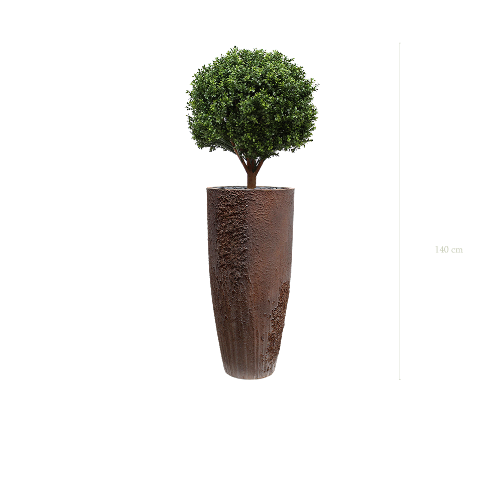 The Boxwood in a brown pot #Artificial
