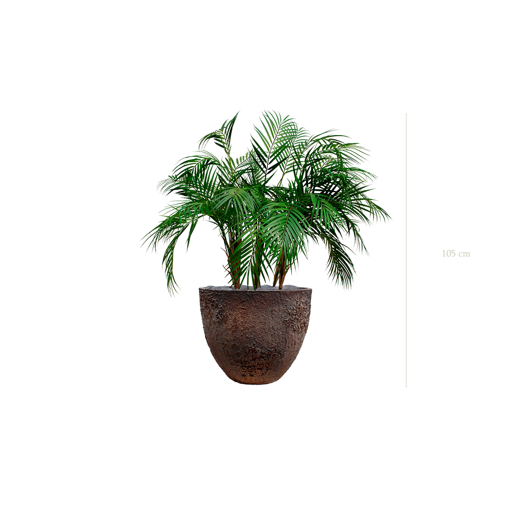 die Palme - texturierter brauner Topf #künstlich