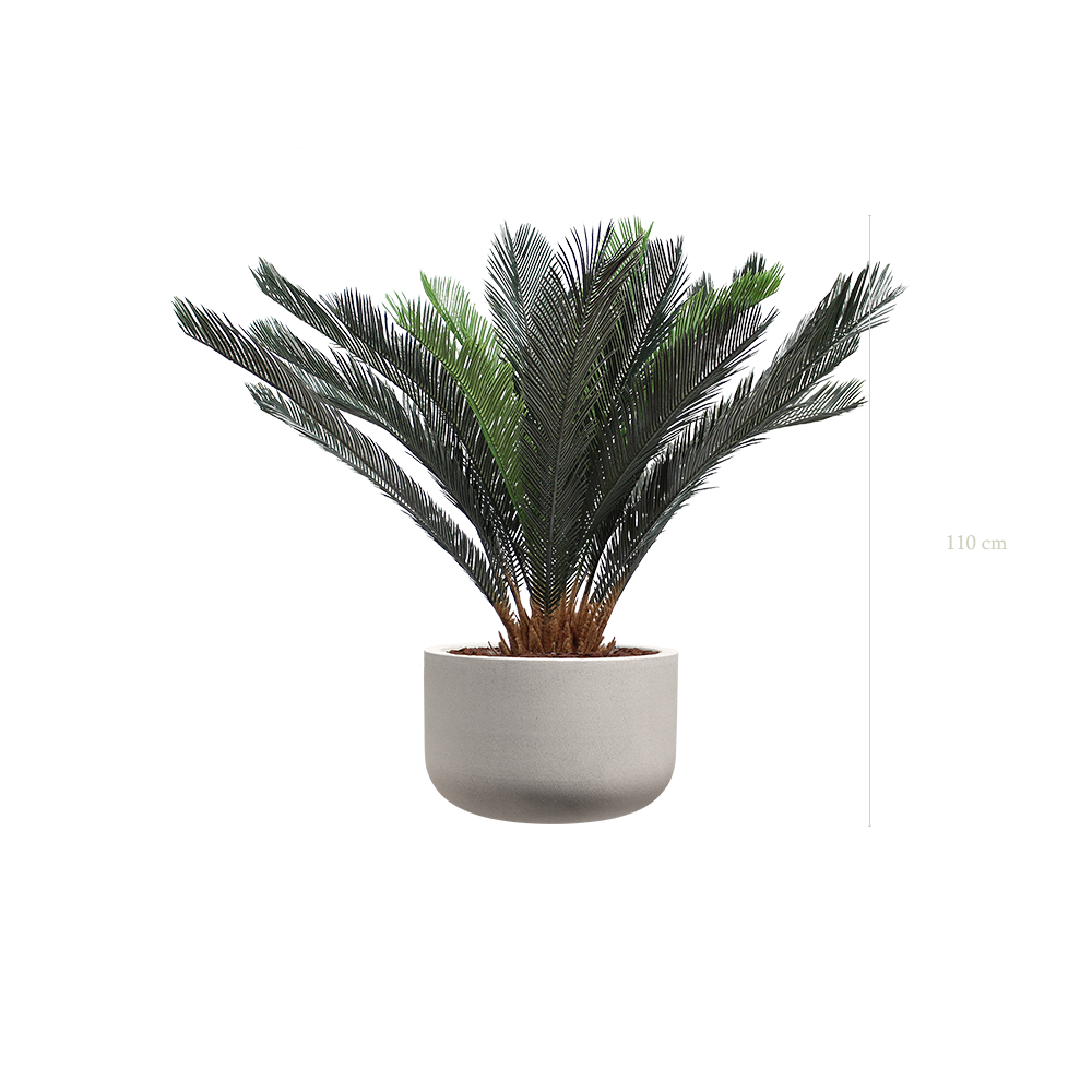 Le Cycas - Pot Sable #Artificiel
