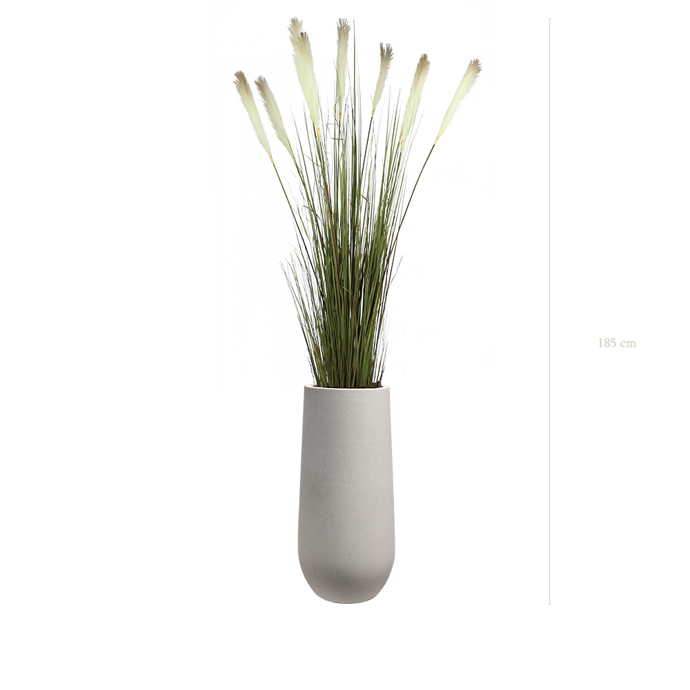 The Pampa in a mineral grey pot #Artificial