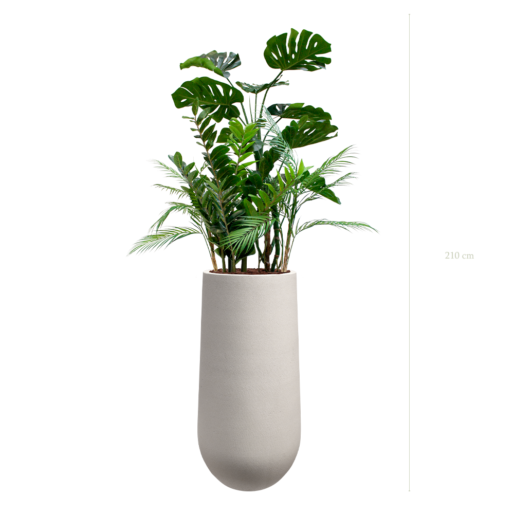 The Holbox in a mineral grey pot #Artificial