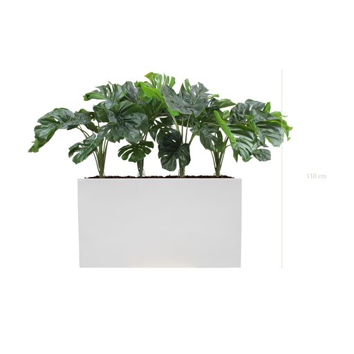 [A-TG38-FB6] The Small Monstera S. White Divider  #Artificial