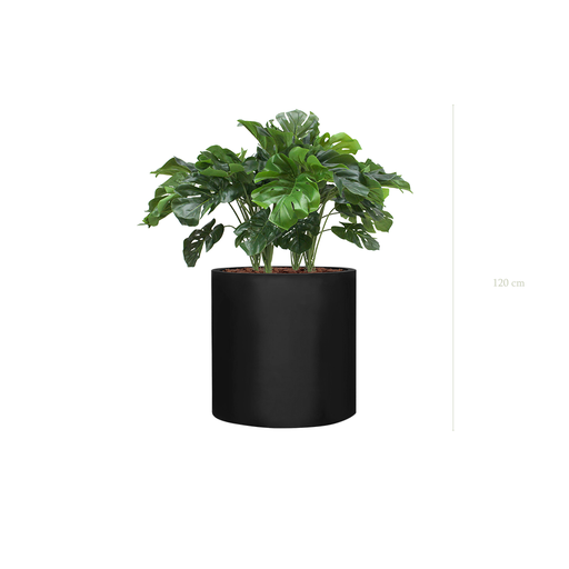 [A-TG38-FB27] Kleiner Monstera-Übertopf – Schwarzer Zylinder Topf #künstlich