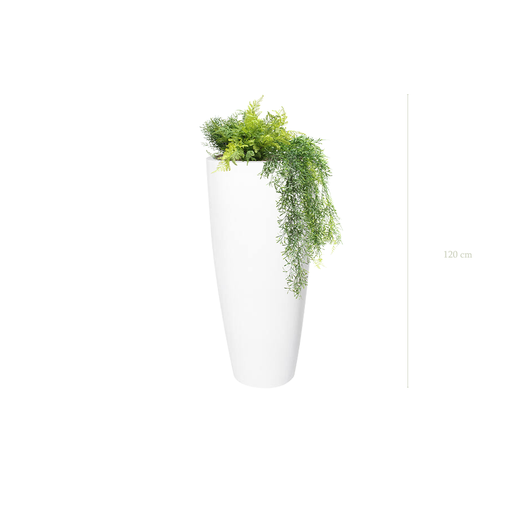 [A-J3-FB21] La Quito Tropicale - Pot Haut Blanc #Artificiel
