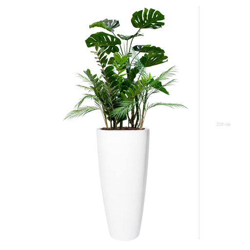 [A-J8-FB21] La Holbox - Pot Haut Blanc #Artificiel