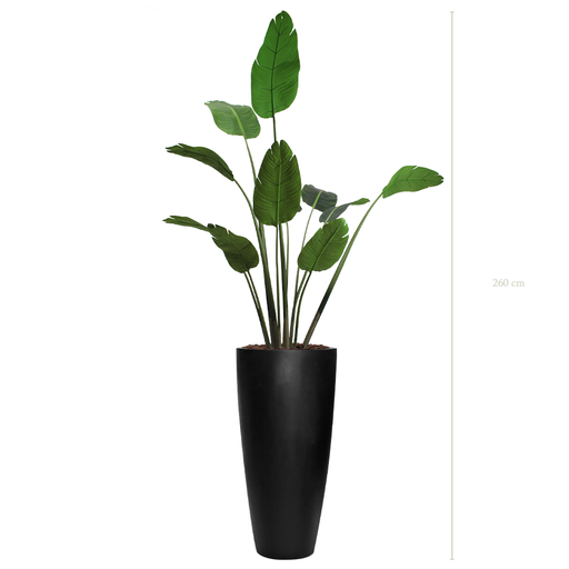 [A-PT3-FB28] The Banana Tree in a tall round black pot #Artificial