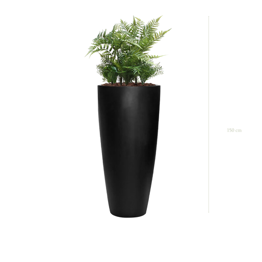 [A-J1-FB28] L'Amazonie - Pot Haut Noir #Artificiel