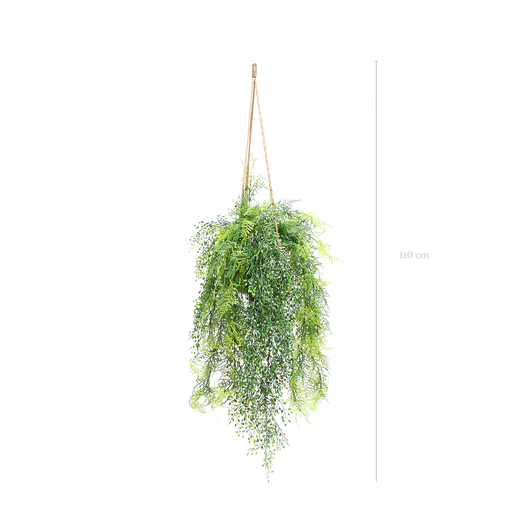 [A-AIR-MAC] Trailing plant in a grey pot #Artificial