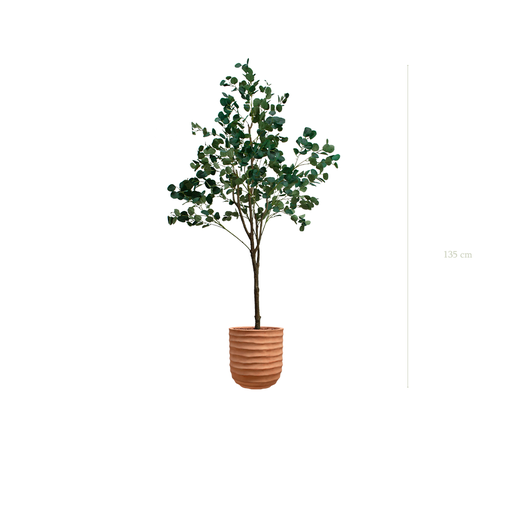 [A-AB7-FC15] Der Eukalyptus - Terracotta-Topf #Künstlich