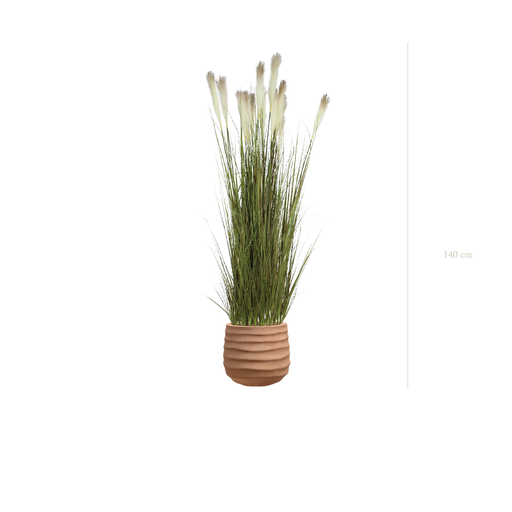[A-TG1-FC12] The Pampa in a terracotta pot #Artificial