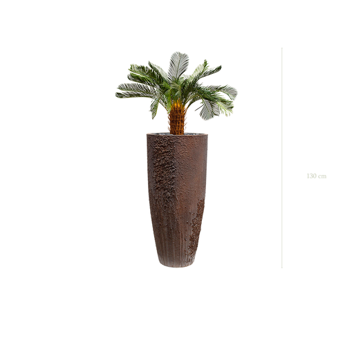 [A-PT21-FC10] Le Petit Cycas - Pot Oyster #Artificiel
