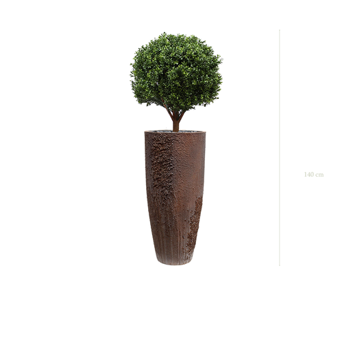 [A-PT9-FC10] The Boxwood in a brown pot #Artificial
