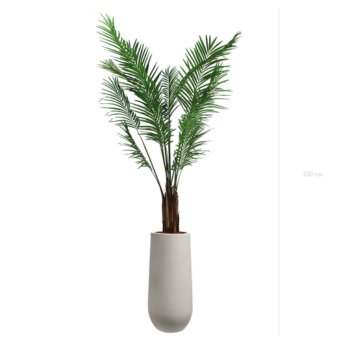 [A-PT2-FC21] Die Areca - grau Sandtopf #künstlich