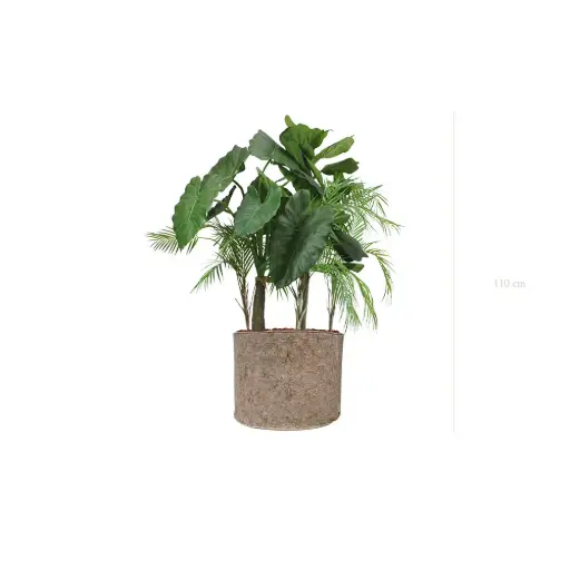 [A-J9-TI7] La Palawan - Pot Tissu Beige #Artificiel